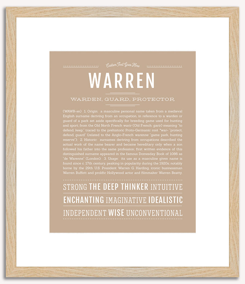 Warren | Name Art Print