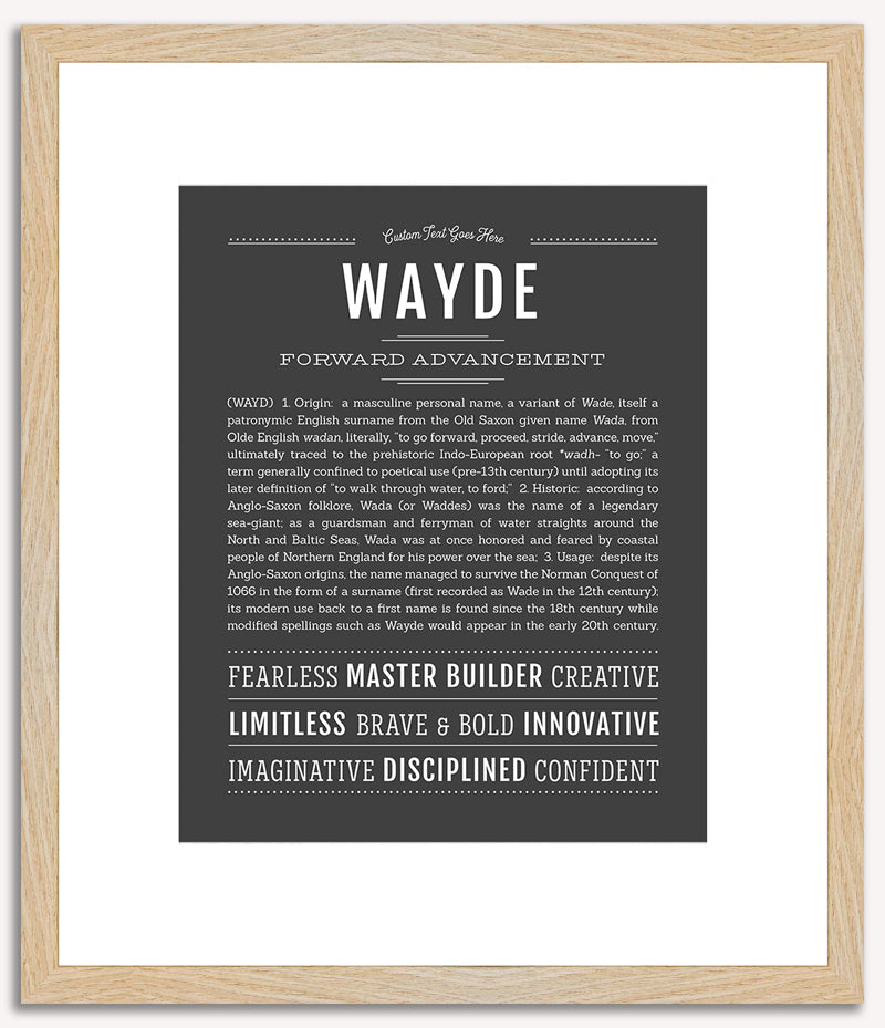 Wayde | Name Art Print