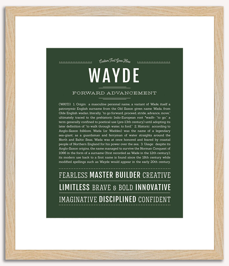 Wayde | Name Art Print