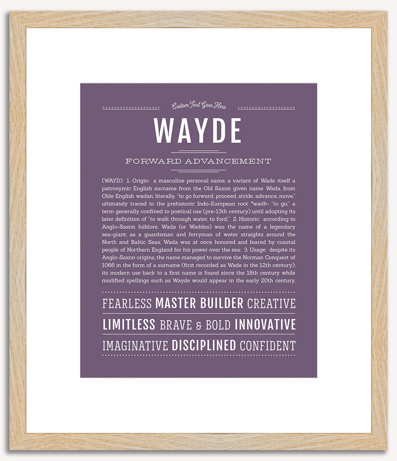 Wayde | Name Art Print