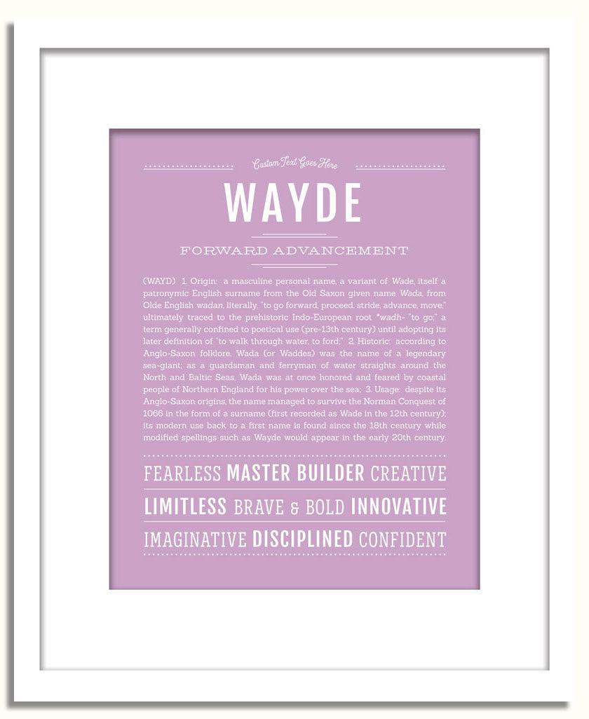 Frame Options | Lilac | White Frame, Matted