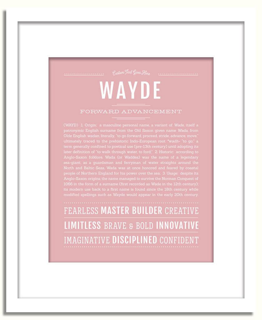 Frame Options | Dusty Rose | White Frame, Matted