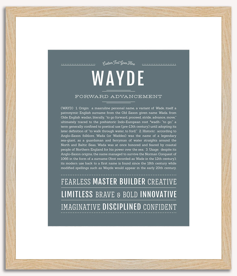 Wayde | Name Art Print