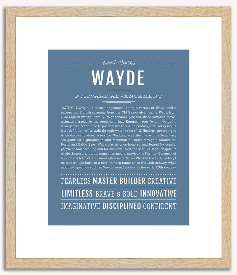 Wayde | Name Art Print