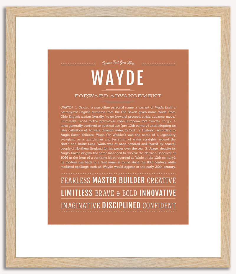 Wayde | Name Art Print