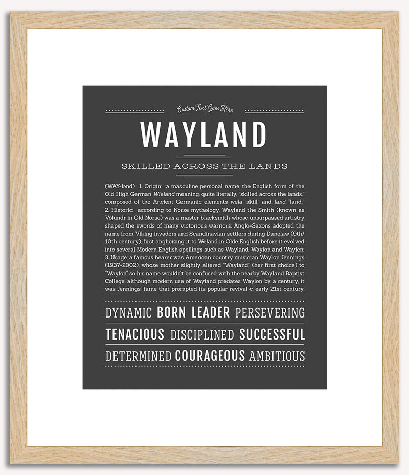 Wayland | Name Art Print