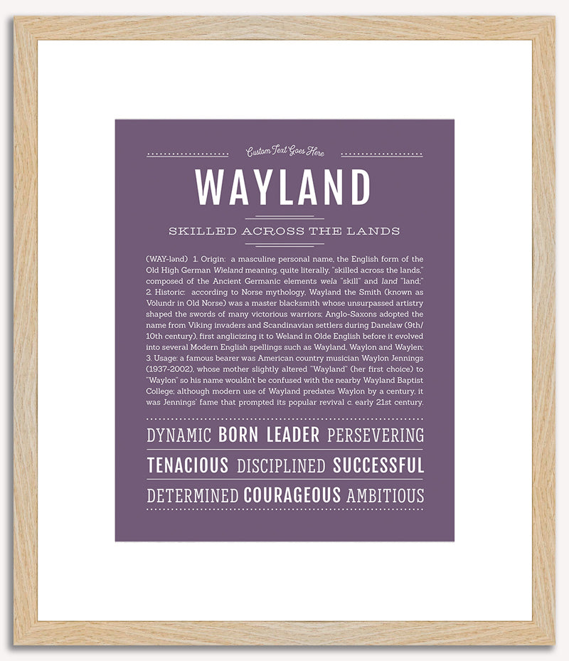 Wayland | Name Art Print