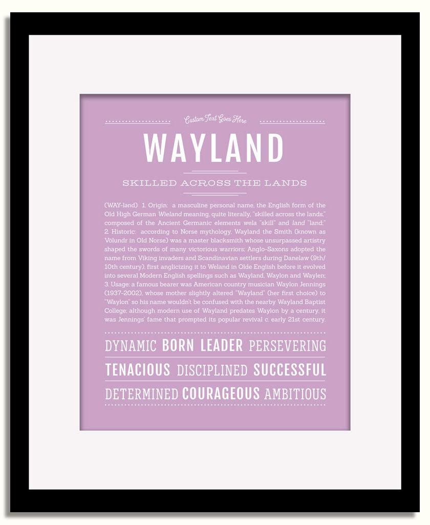 Frame Options | Lilac | Black Frame, Matted