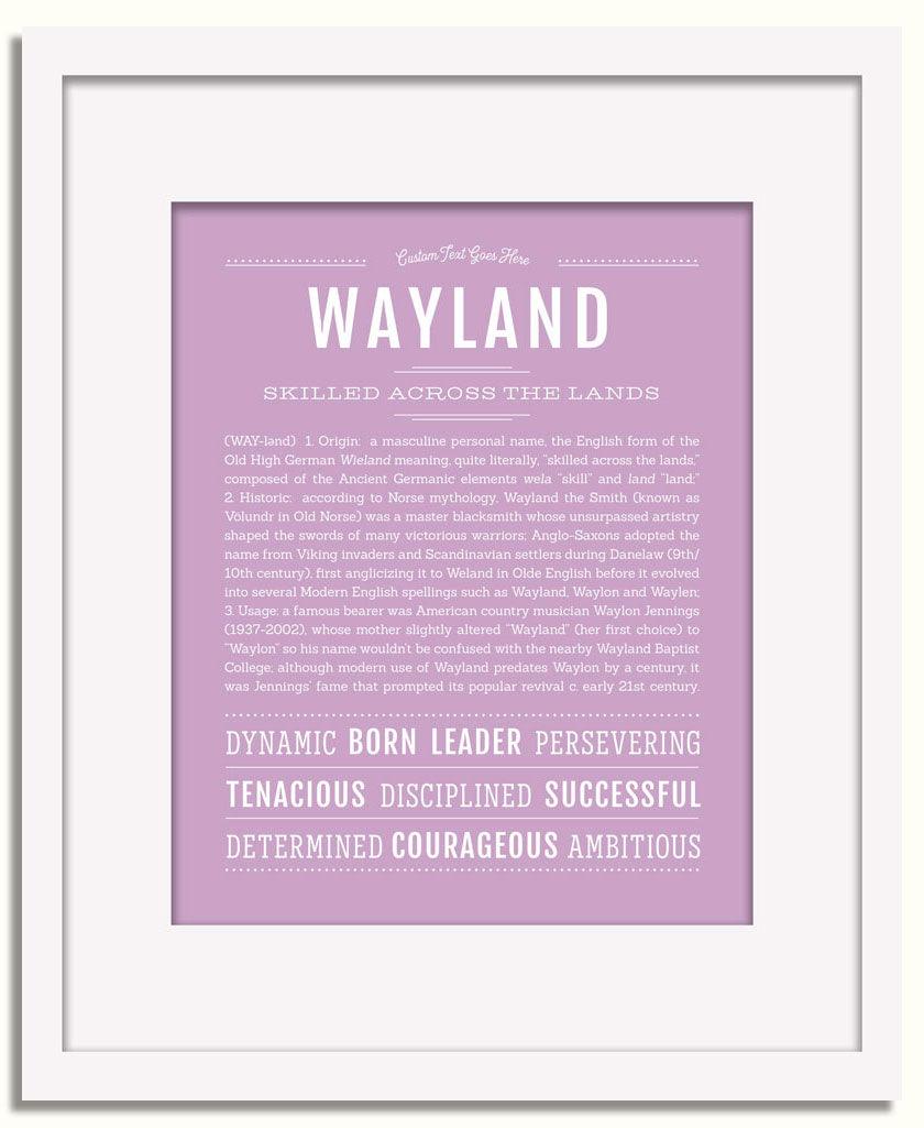 Frame Options | Lilac | White Frame, Matted