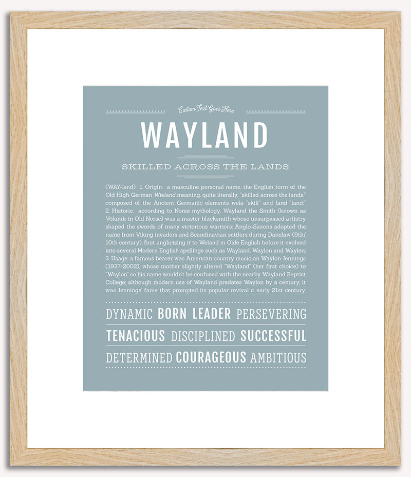 Wayland | Name Art Print