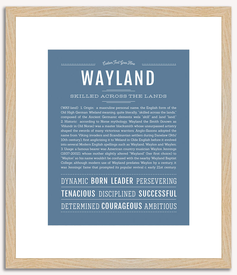 Wayland | Name Art Print