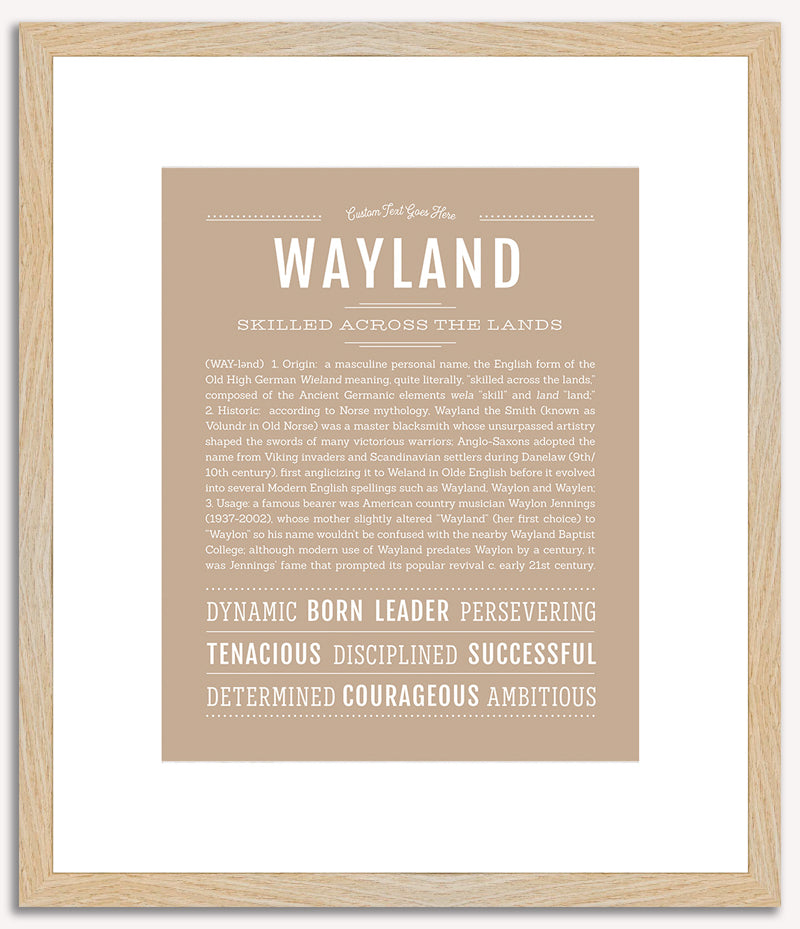 Wayland | Name Art Print