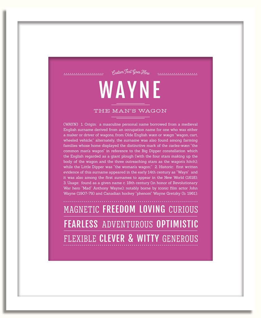 Frame Options | Dark Pink | White Frame, Matted