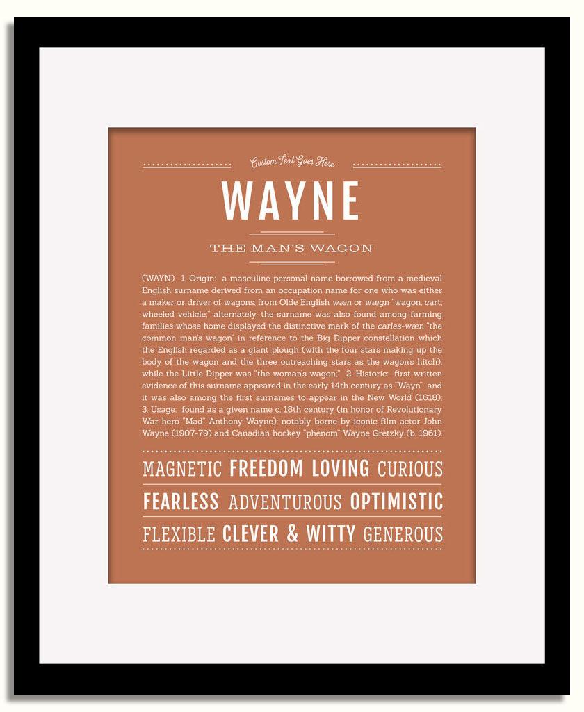 Frame Options | Terra Cotta | Black Frame, Matted