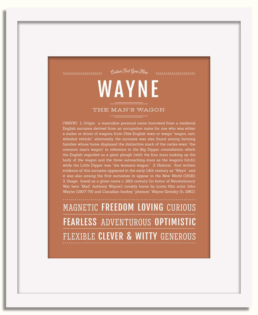 Frame Options | Terra Cotta | White Frame, Matted