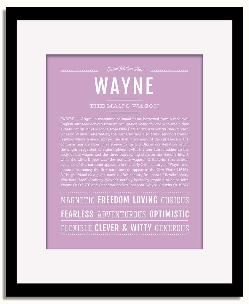 Frame Options | Lilac | Black Frame, Matted