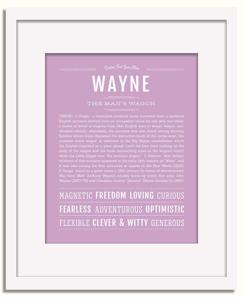 Frame Options | Lilac | White Frame, Matted