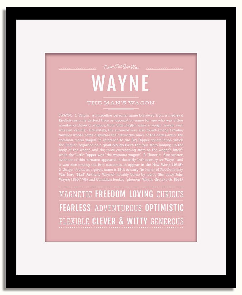 Frame Options | Dusty Rose | Black Frame, Matted