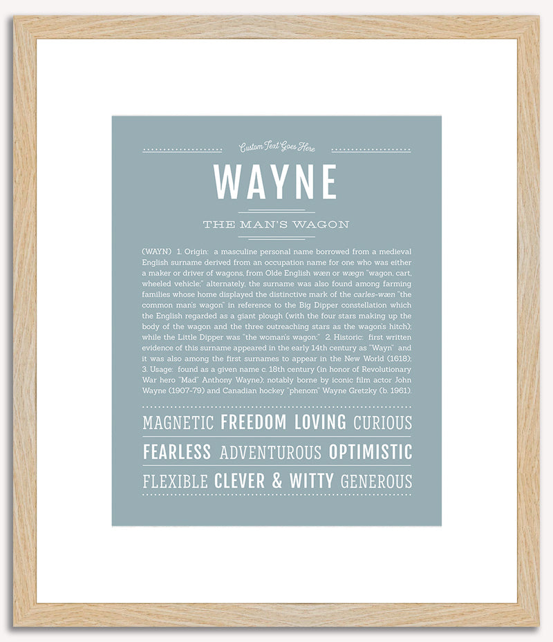 Wayne | Name Art Print