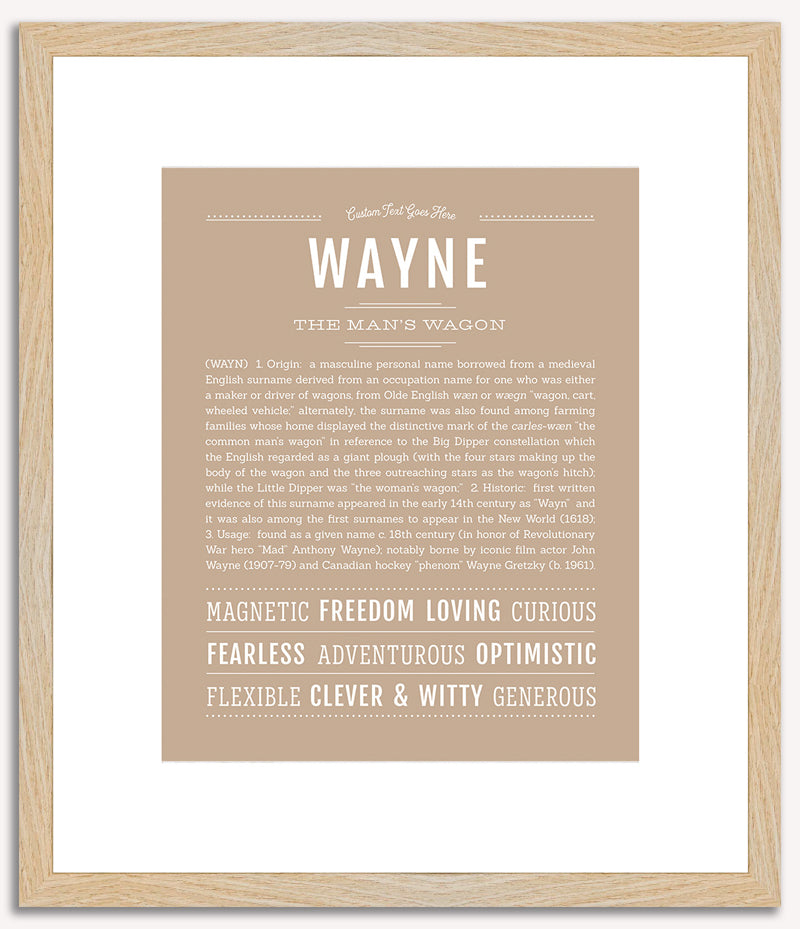 Wayne | Name Art Print