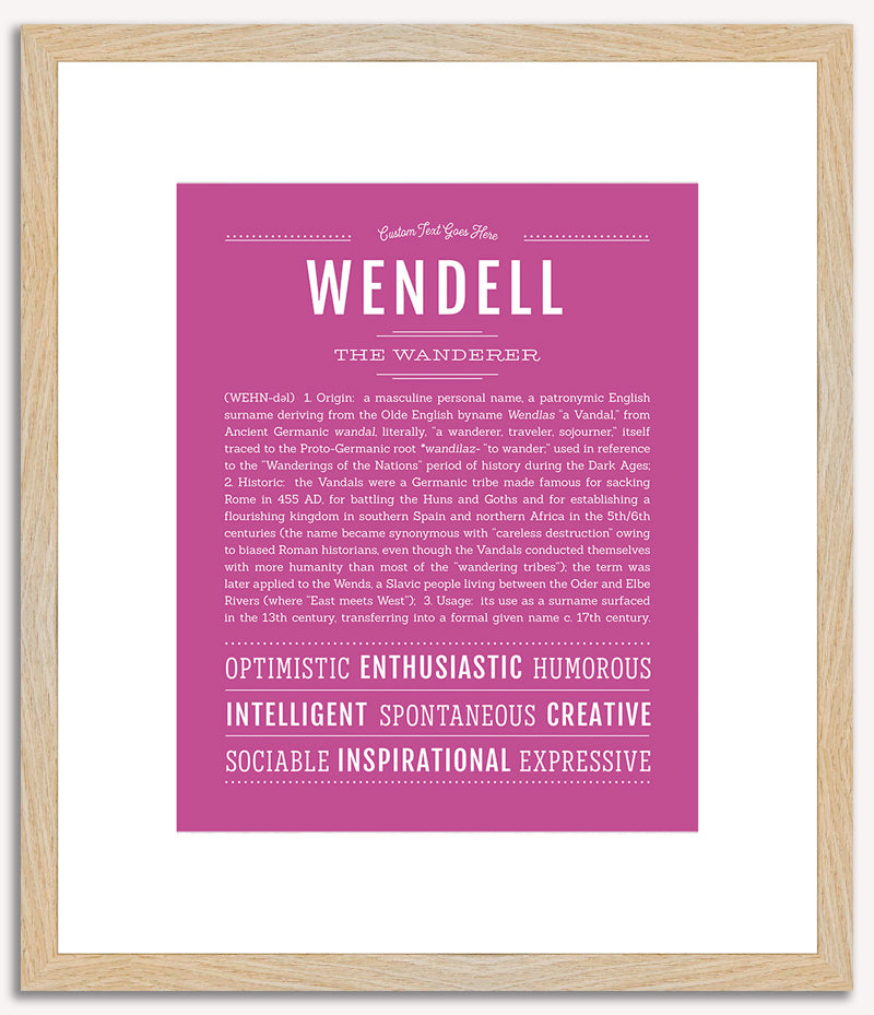 Wendell | Name Art Print