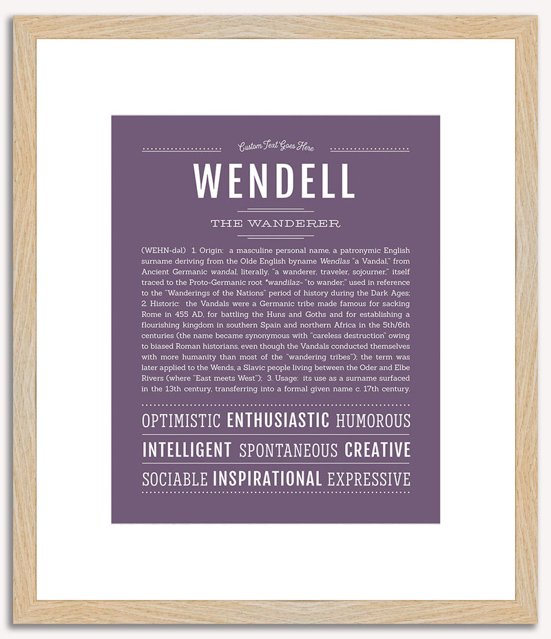 Wendell | Name Art Print