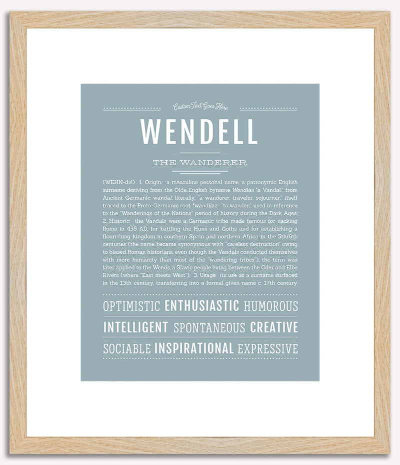 Wendell | Name Art Print