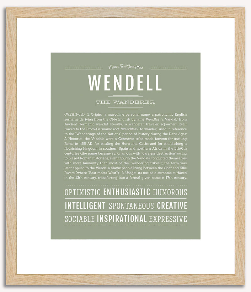 Wendell | Name Art Print