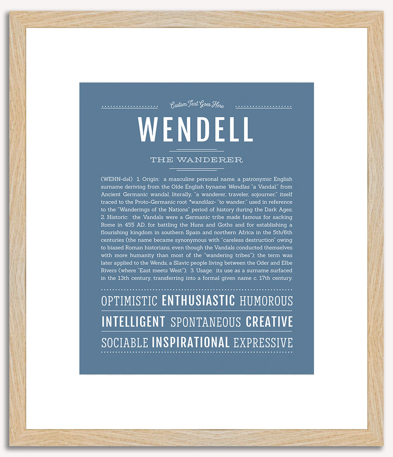 Wendell | Name Art Print