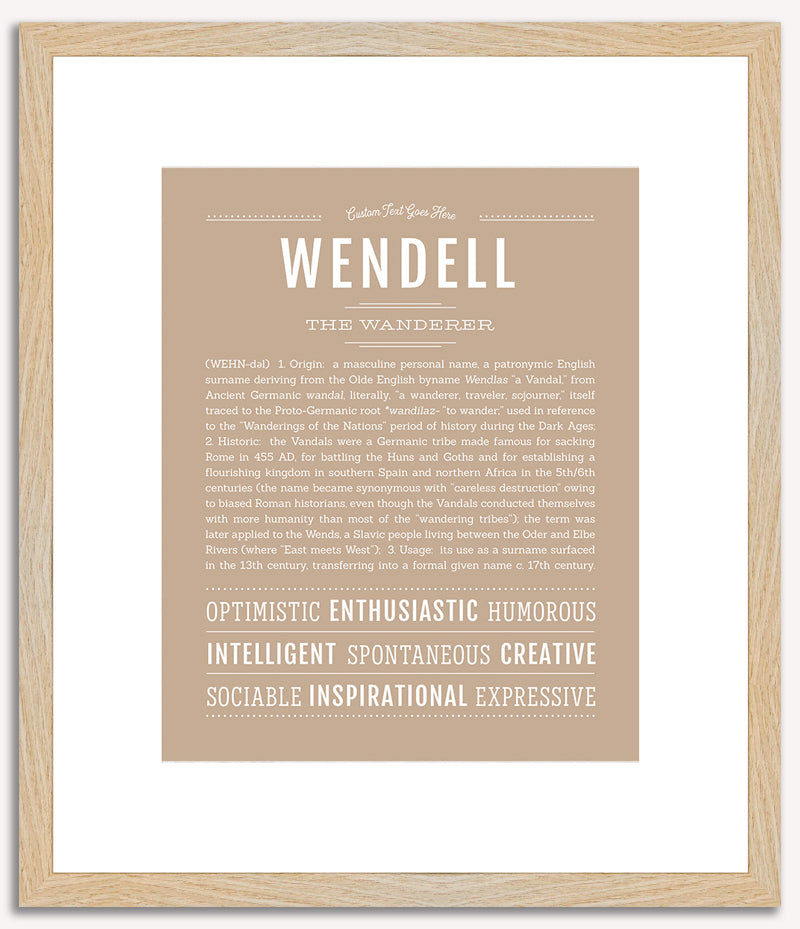 Wendell | Name Art Print