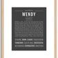 Wendy | Name Art Print