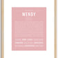 Wendy | Name Art Print