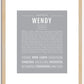 Wendy | Name Art Print