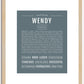 Wendy | Name Art Print