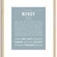 Wendy | Name Art Print