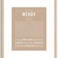 Wendy | Name Art Print