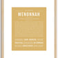 Wenonnah | Name Art Print