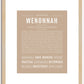 Wenonnah | Name Art Print