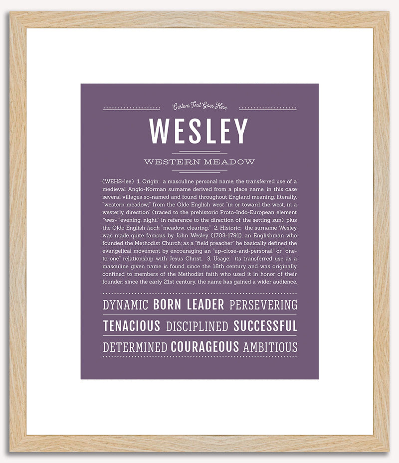 Wesley | Name Art Print