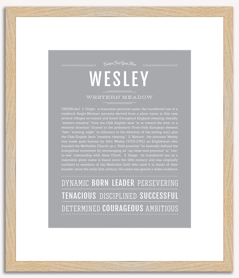 Wesley | Name Art Print