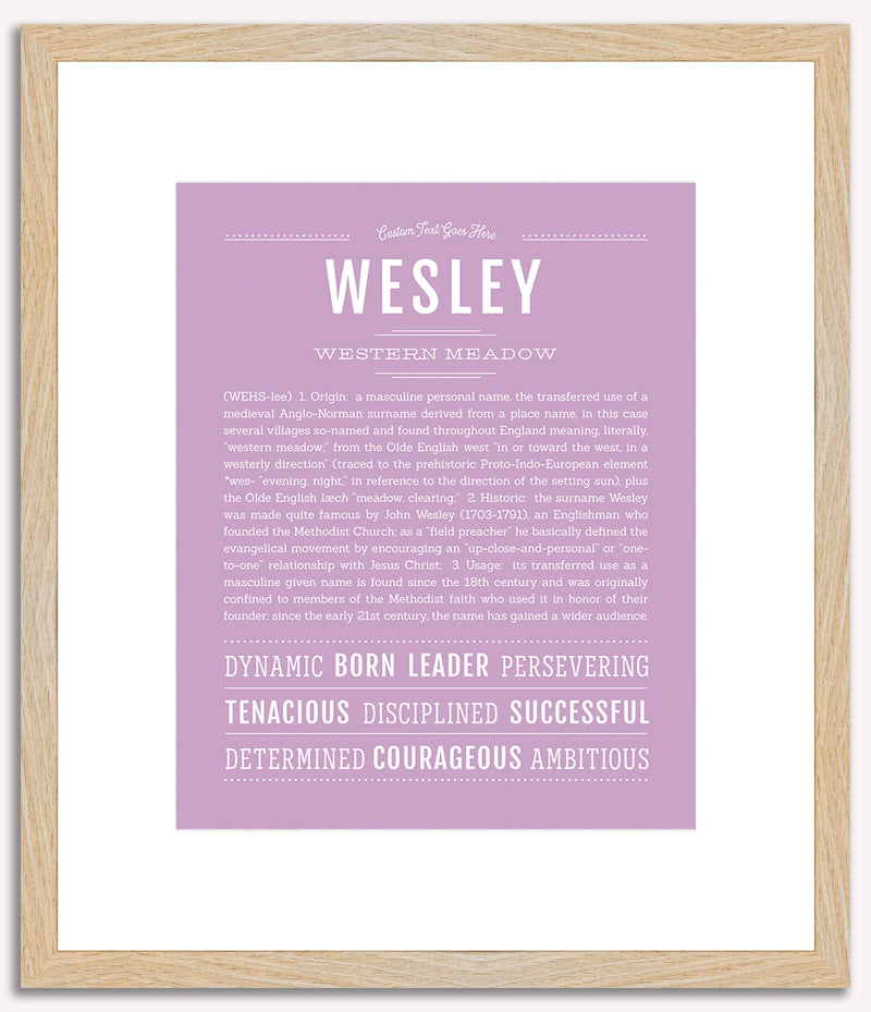 Wesley | Name Art Print