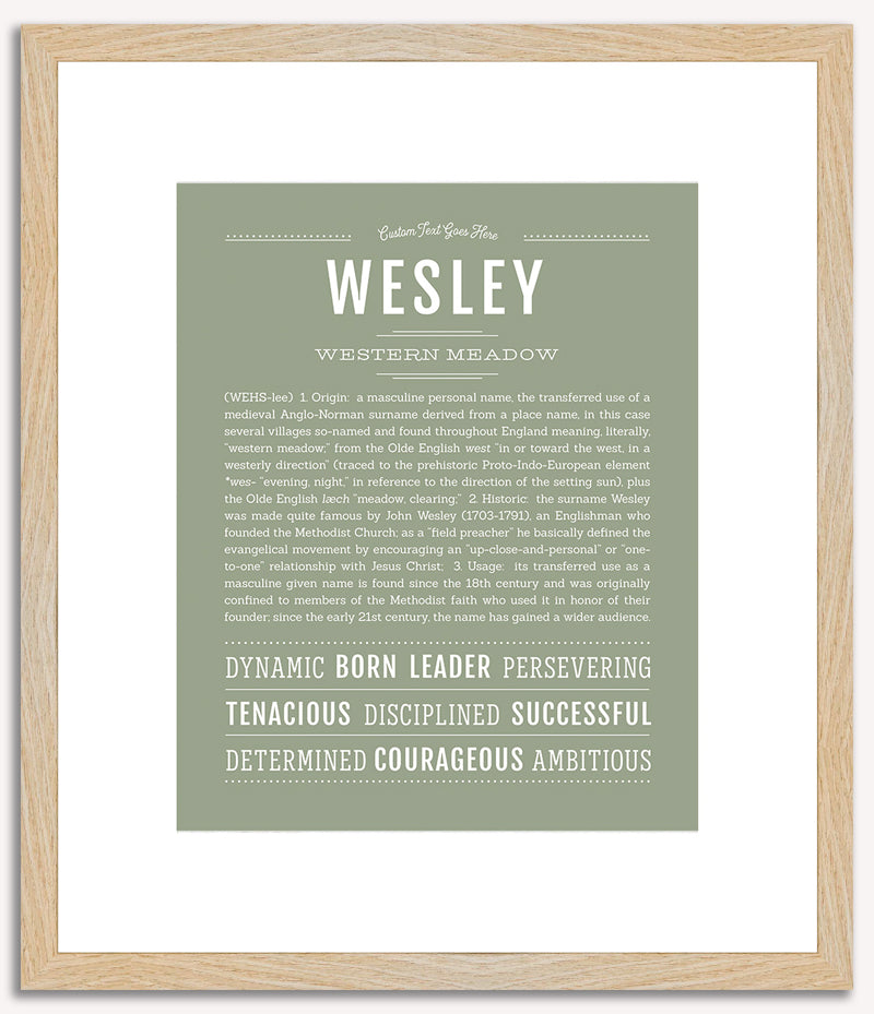 Wesley | Name Art Print