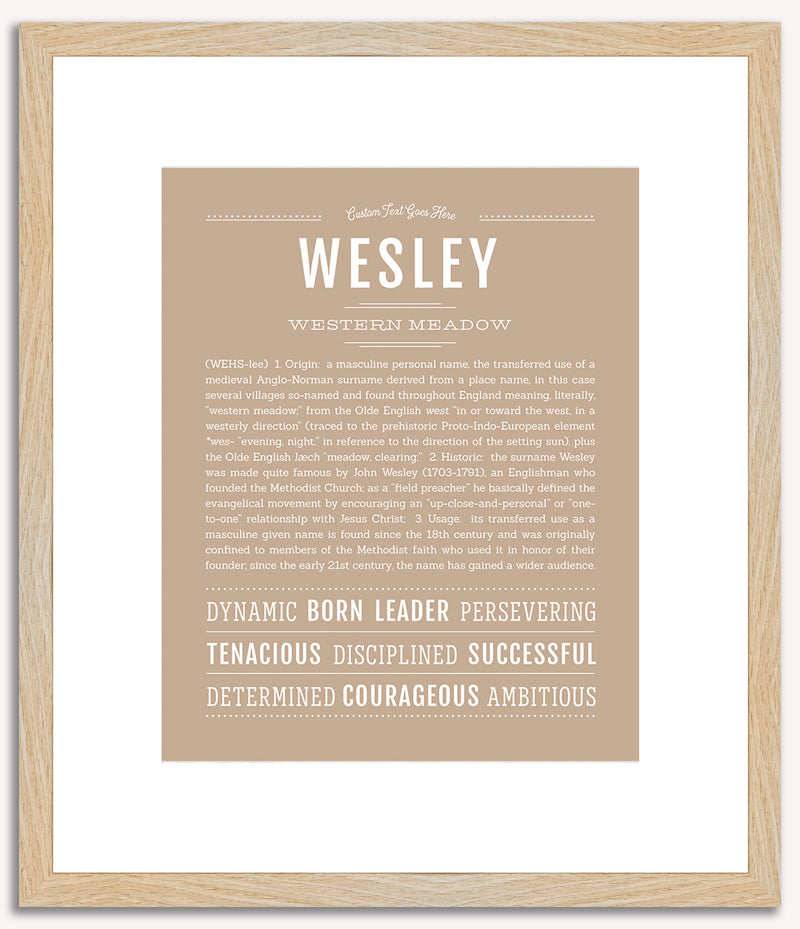 Wesley | Name Art Print