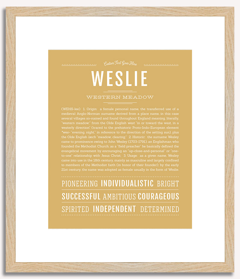 Weslie | Name Art Print