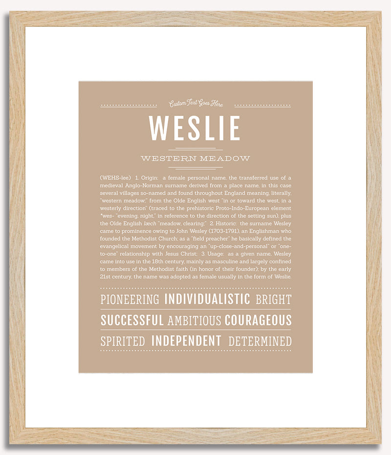 Weslie | Name Art Print