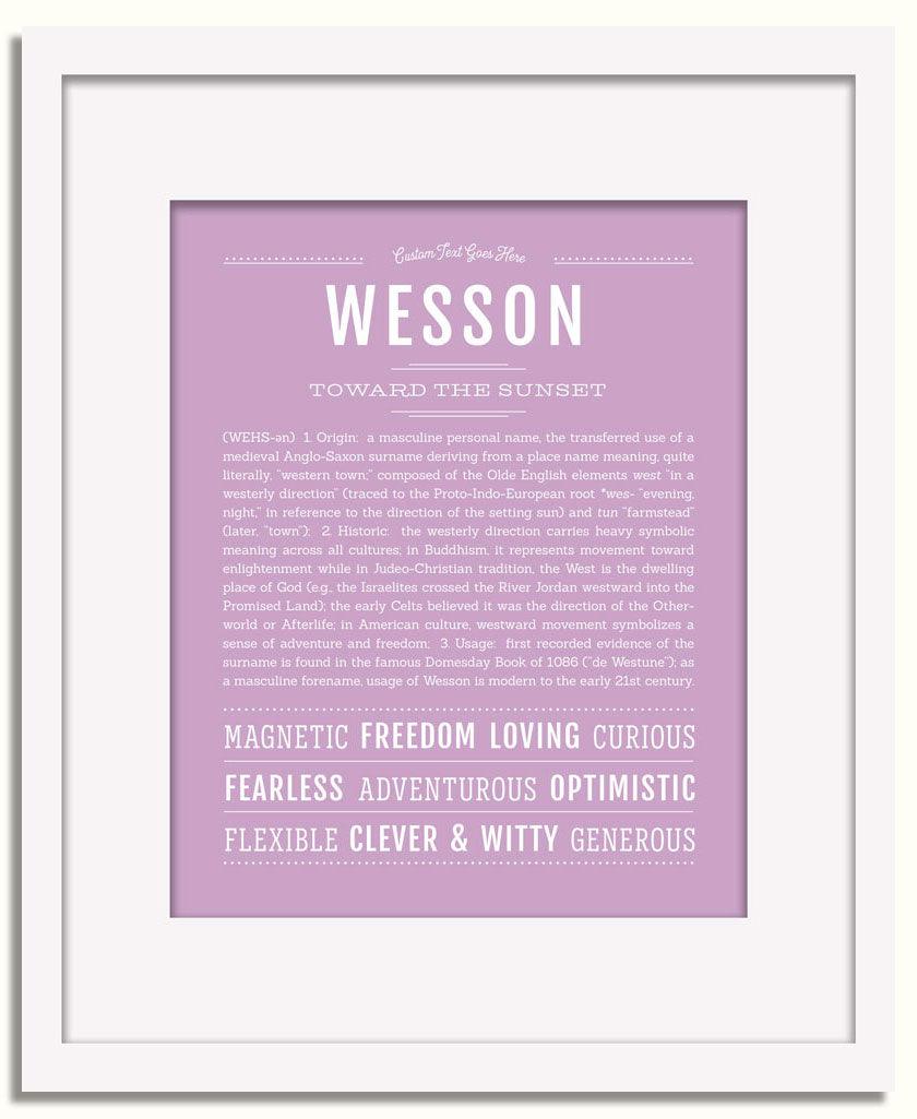 Frame Options | Lilac | White Frame, Matted