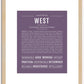 West | Name Art Print