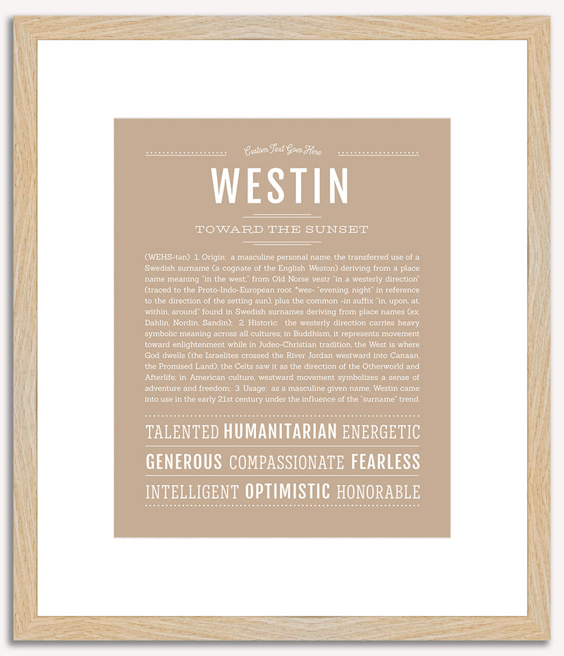 Westin | Name Art Print