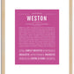 Weston | Name Art Print