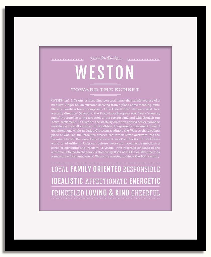 Frame Options | Lilac | Black Frame, Matted